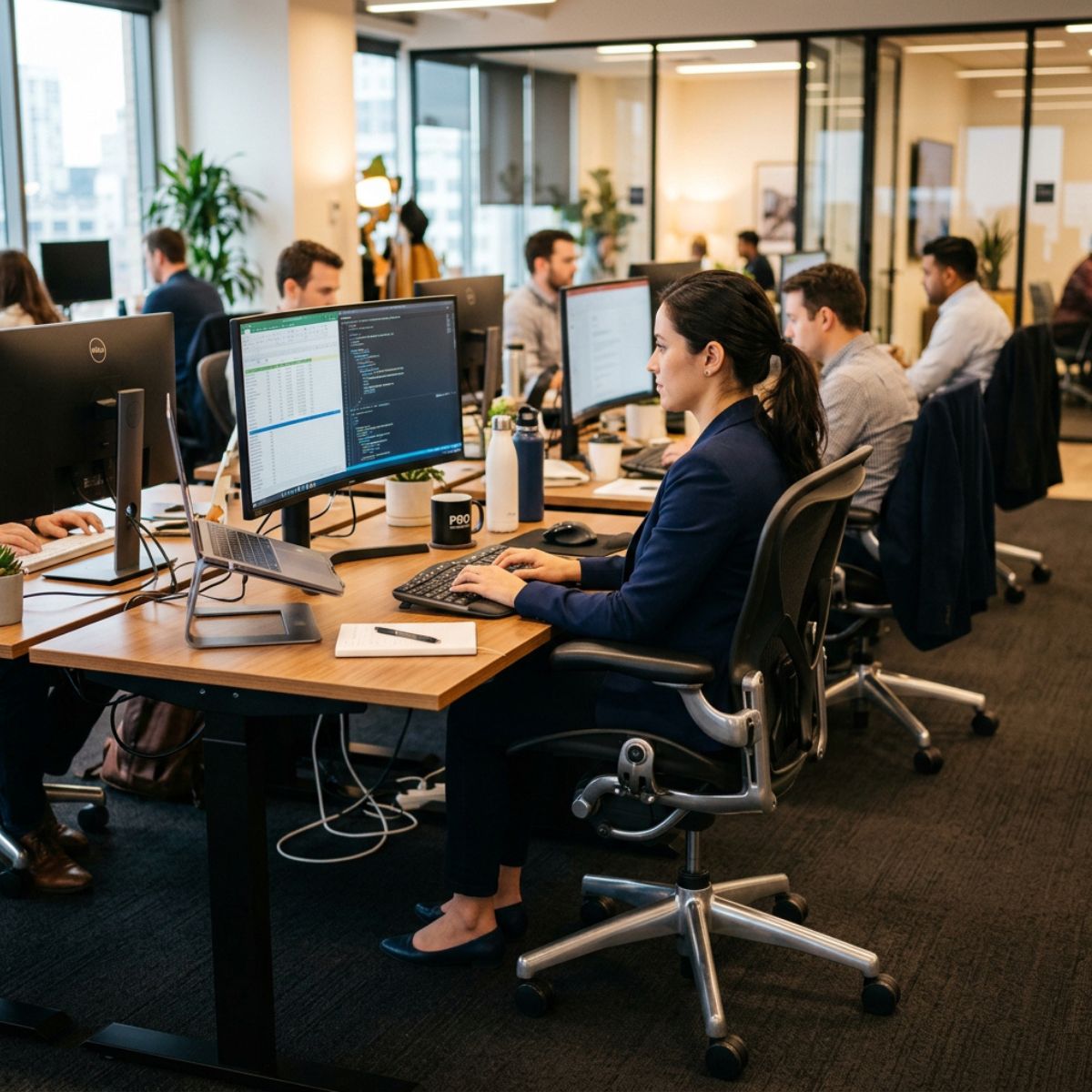 silla ergonómica de oficina para trabajo prolongado
